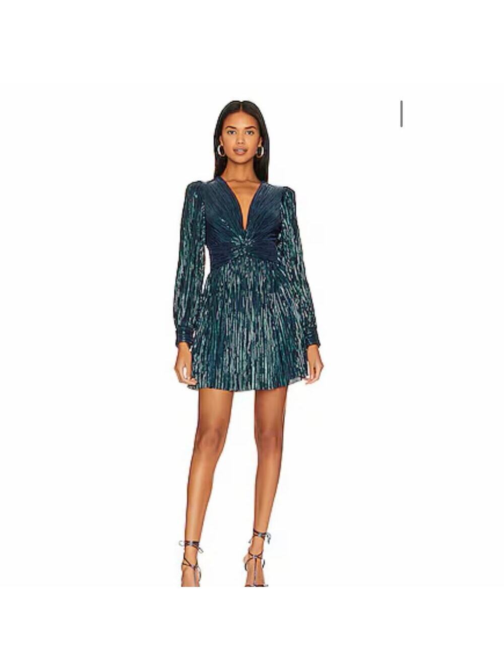 Sabina Musayev Adi Metallic Mini Dress
